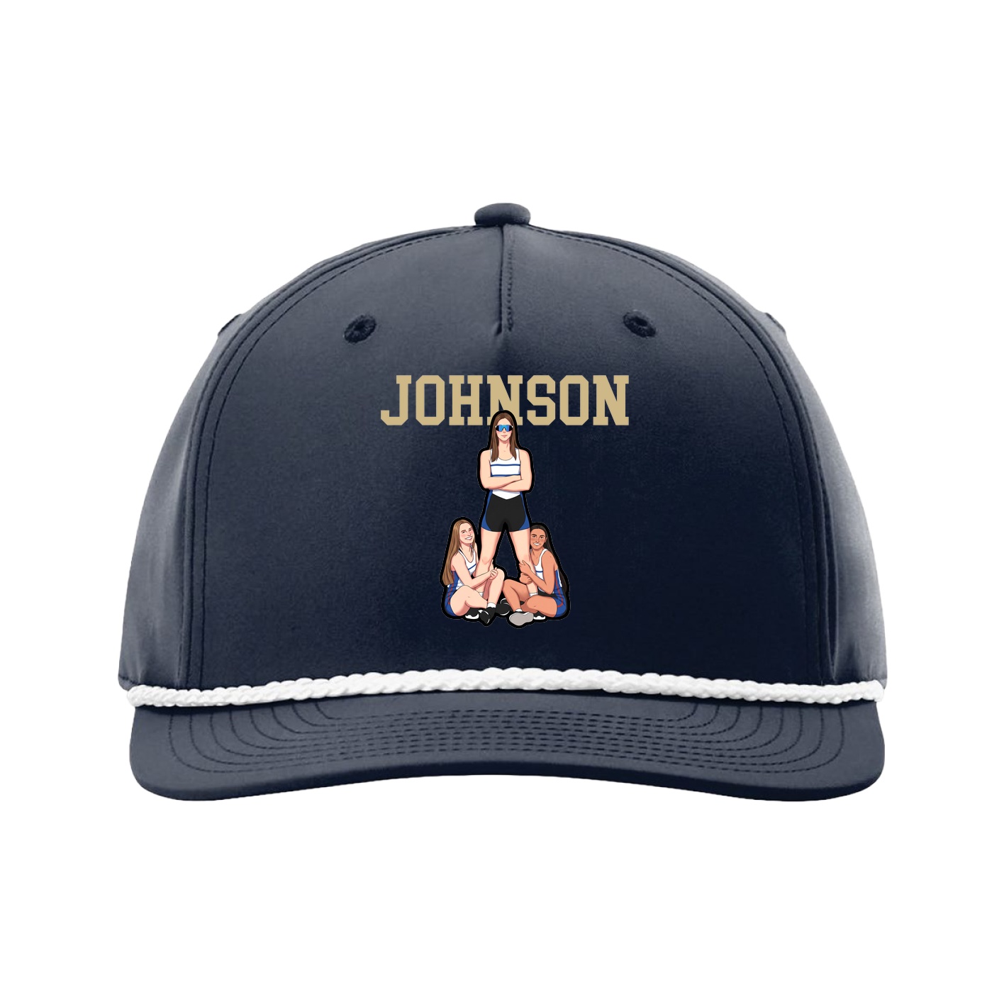 Five-Panel Classic Rope Cap — Shirsey in Navy