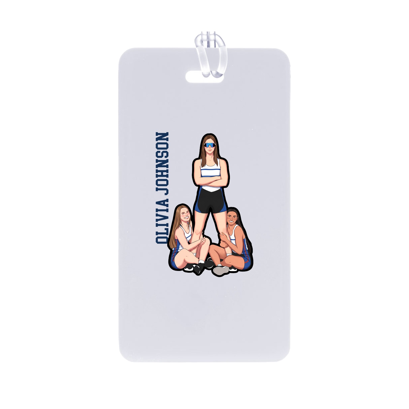Bag Tag — Name Vertical in Classic