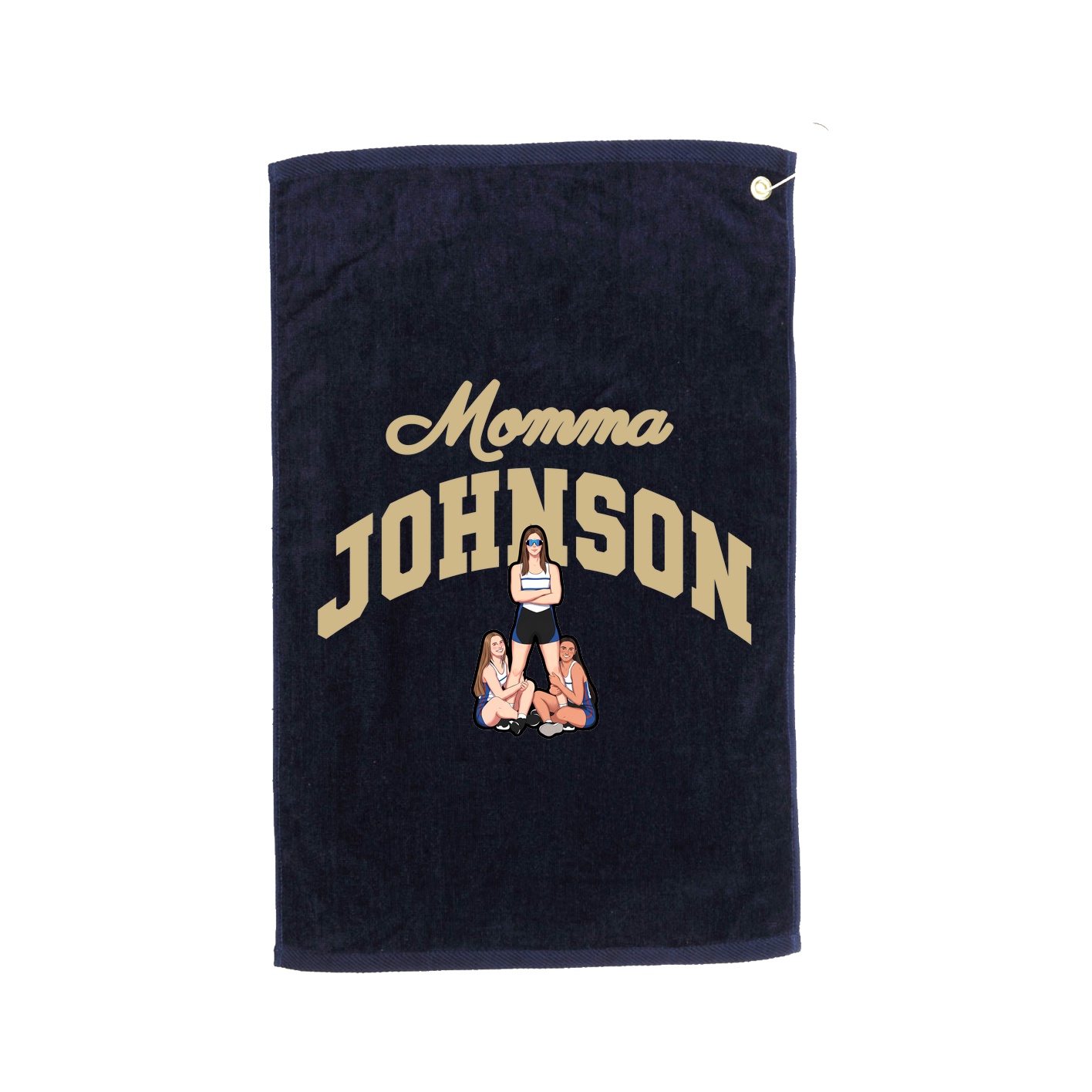Golf Towel — Mothers Day Arch in Navy