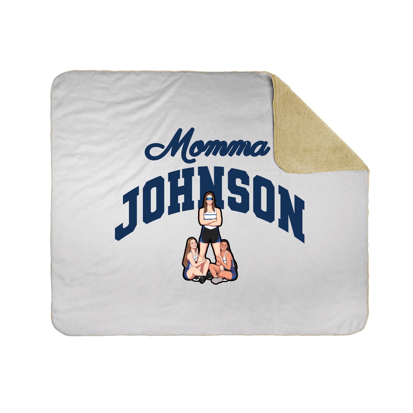 Throw Blanket — Mothers Day Arch in White