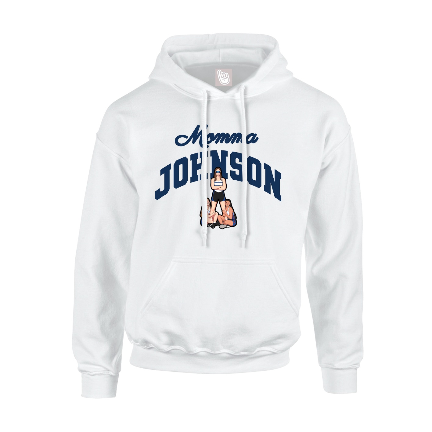 Youth Hoodie — Mothers Day Arch in White