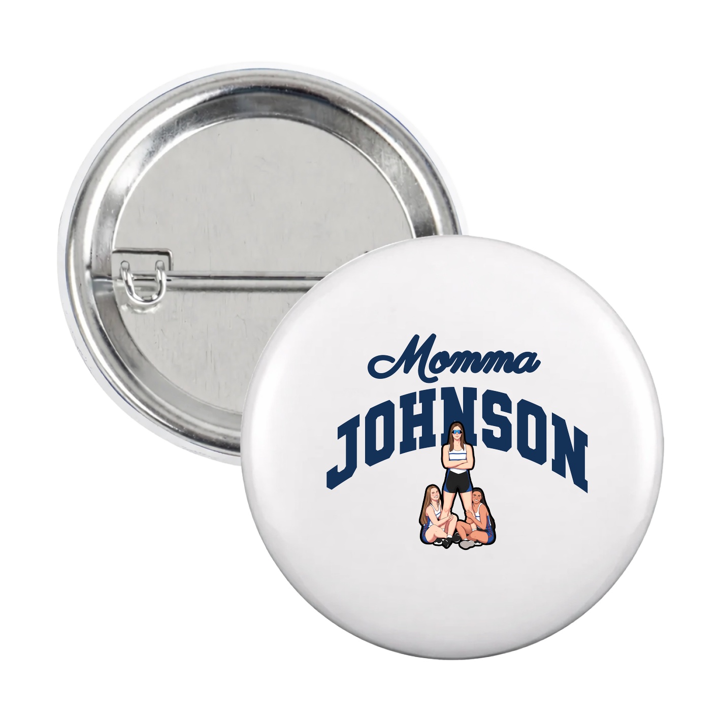 Game Day Button — Mothers Day Arch in White