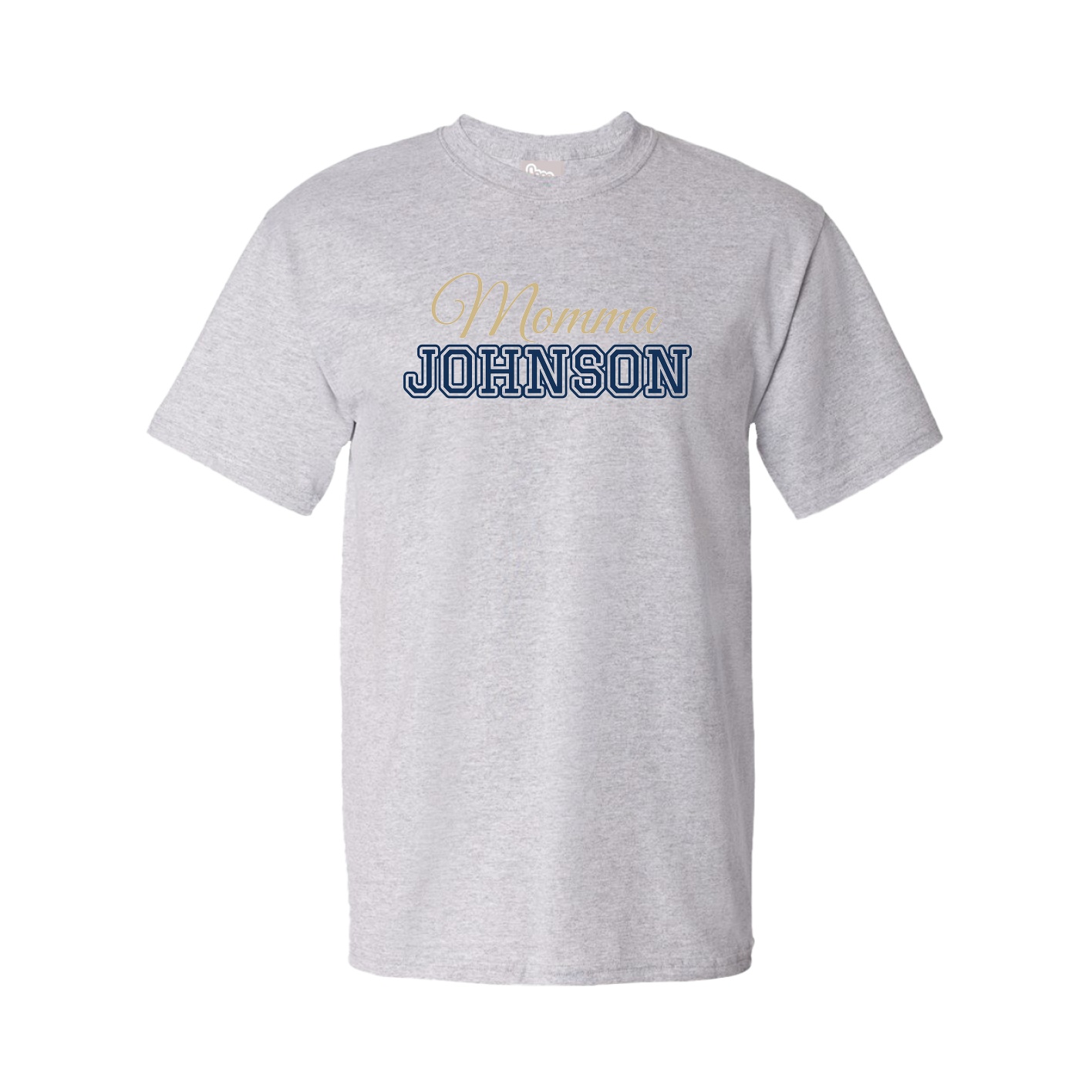 Youth Tee — Mothers Day Block in Grey