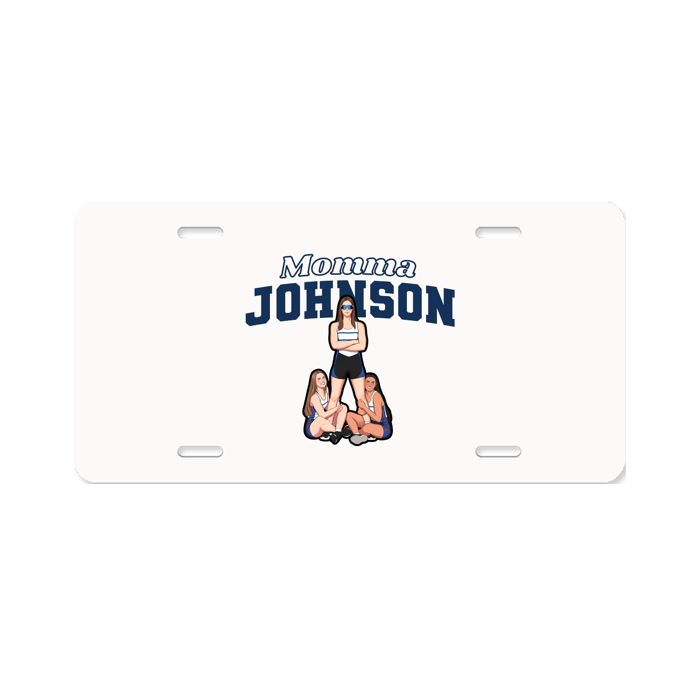 License Plate — Mothers Day Block in Classic
