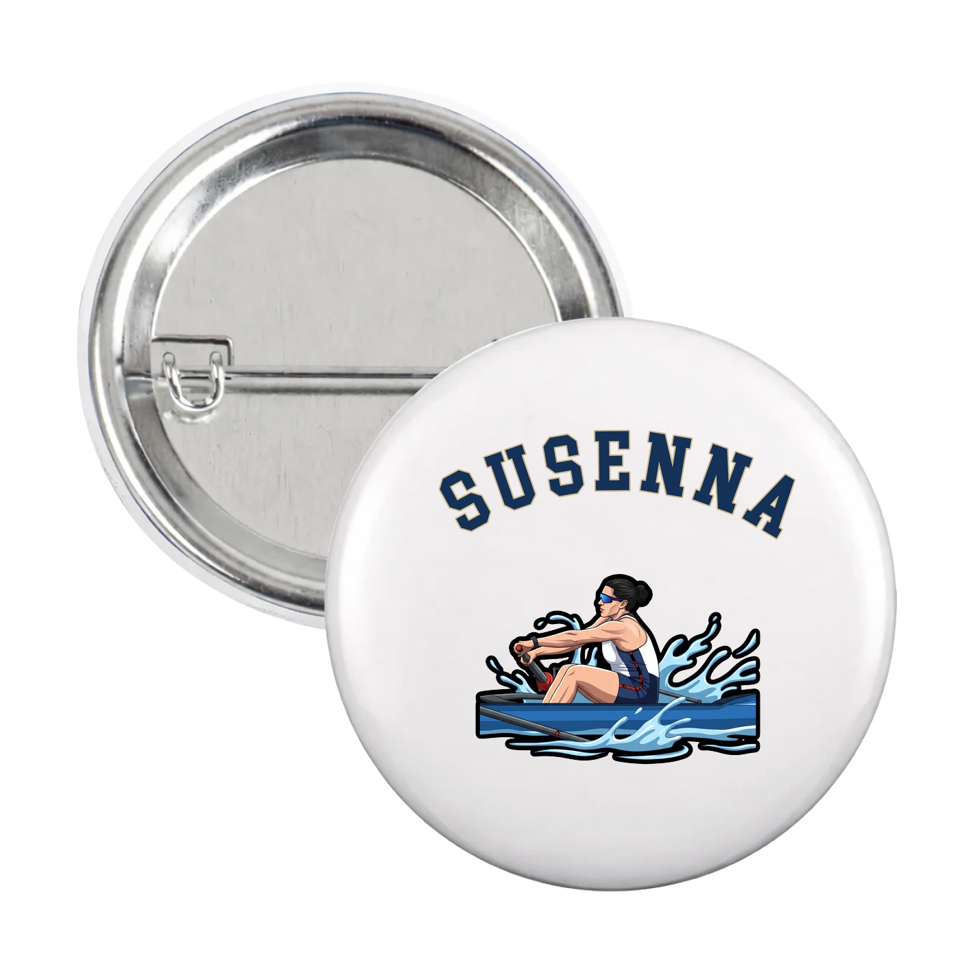 Game Day Button — Shirsey Arch in White