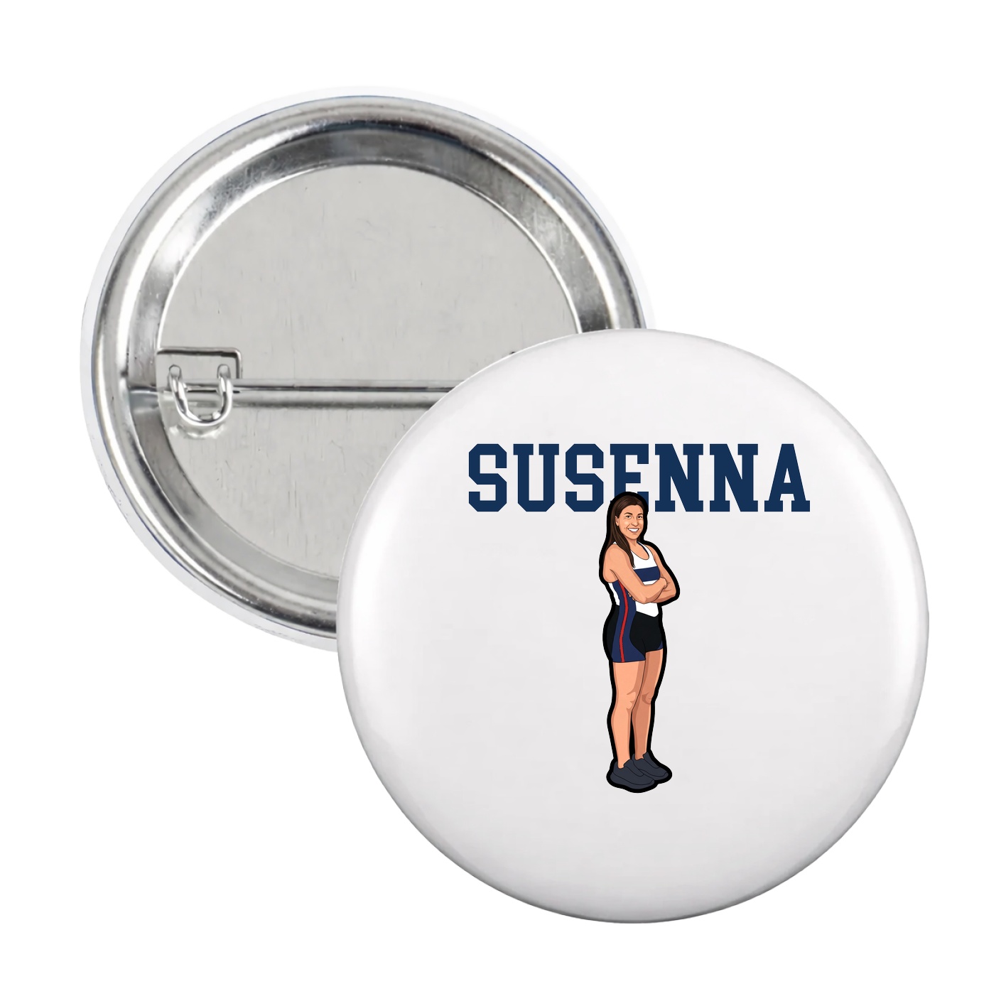 Game Day Button — Shirsey in White
