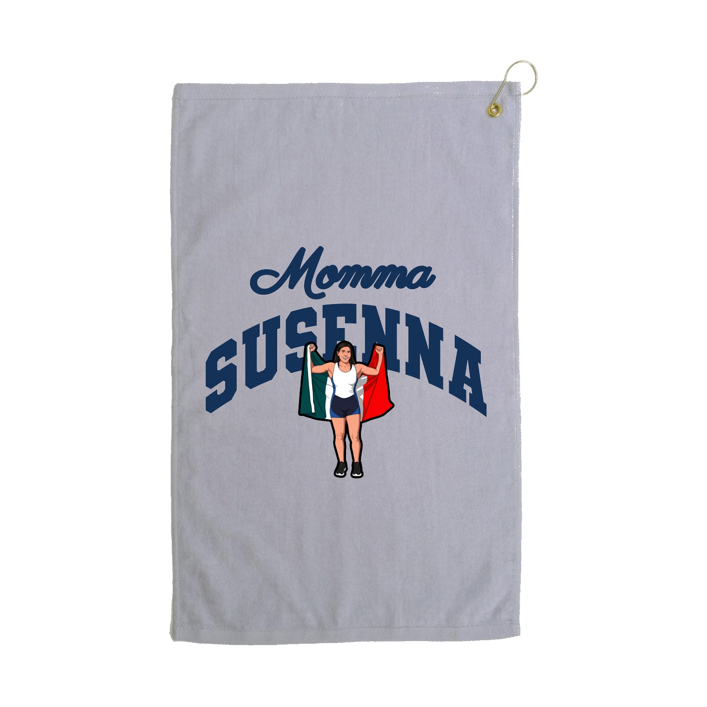 Golf Towel — Mothers Day Arch in Grey