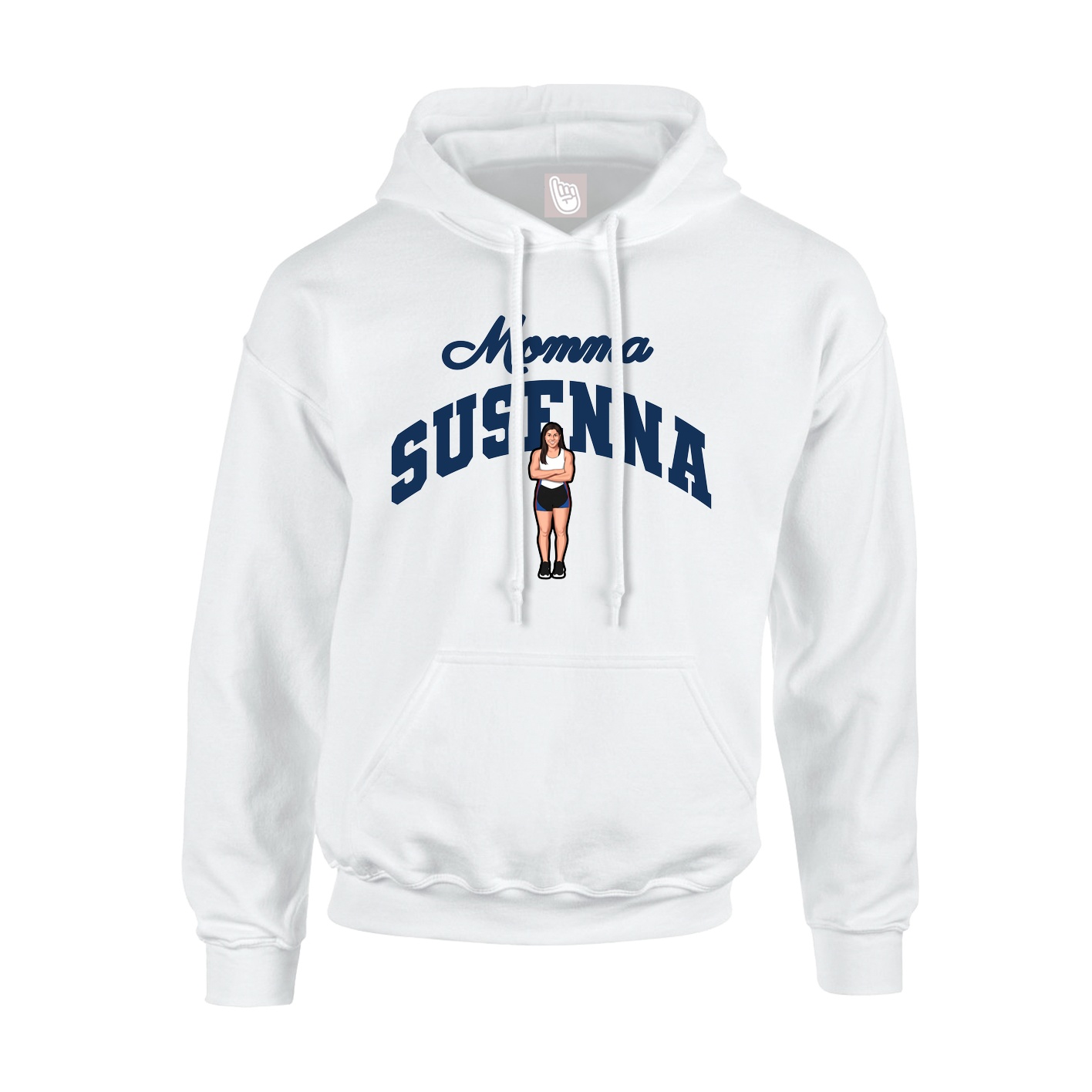 Youth Hoodie — Mothers Day Arch in White