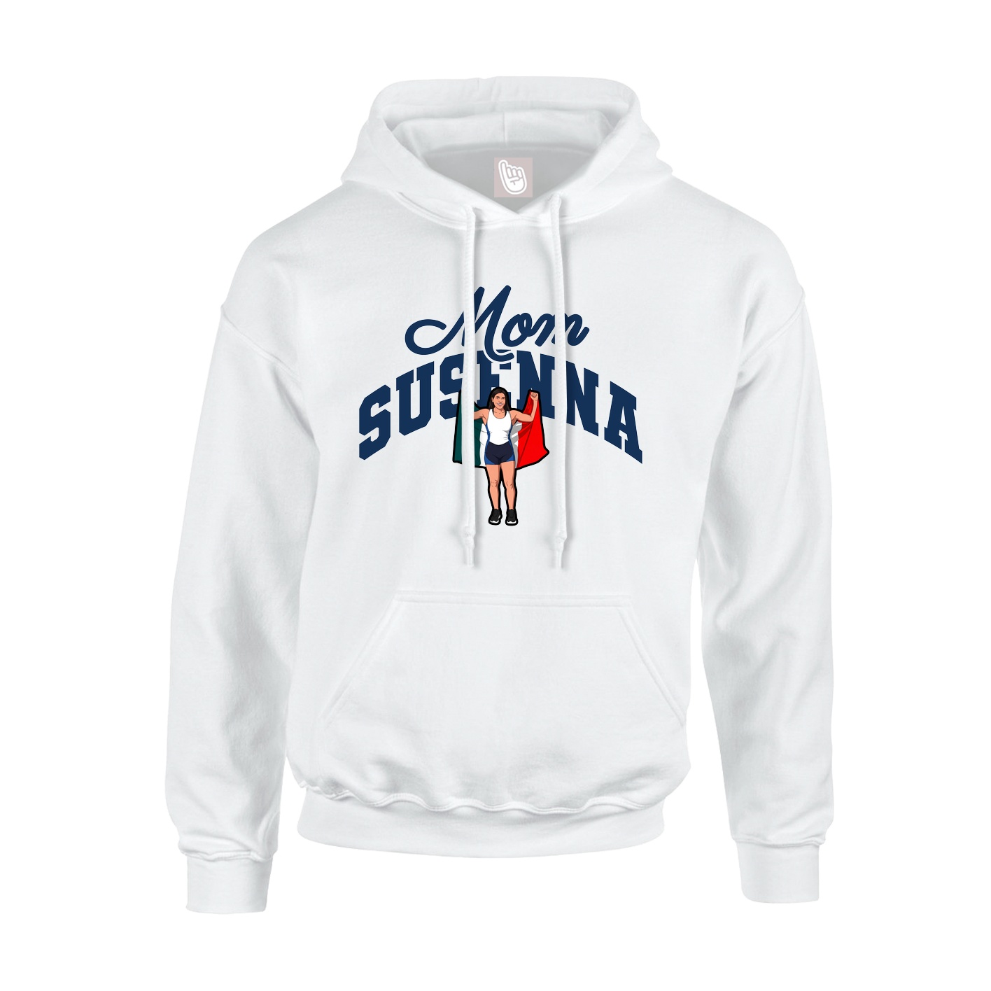 Youth Hoodie — Mothers Day Arch in White