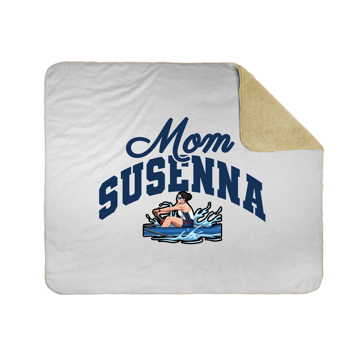 Throw Blanket — Mothers Day Arch in White