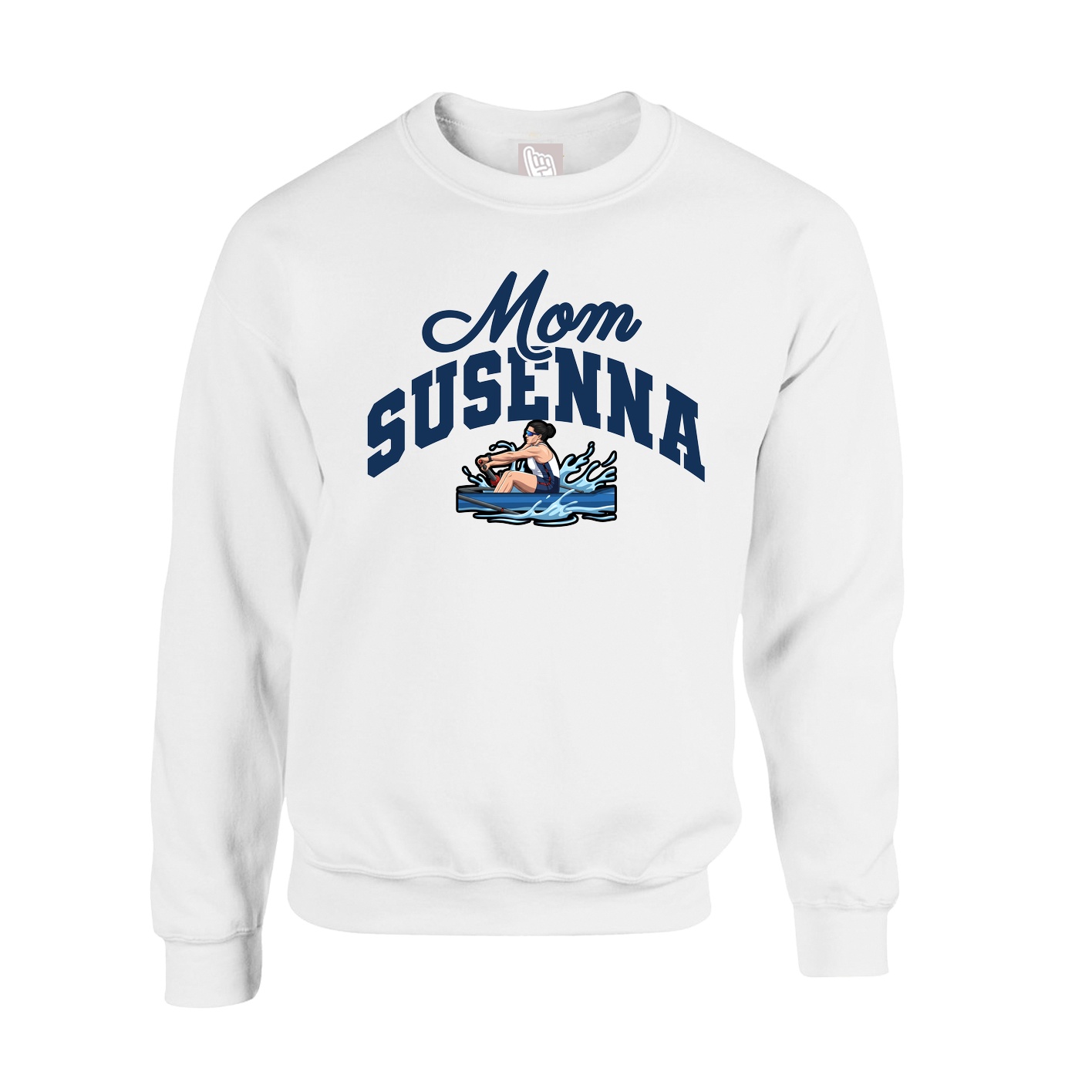 Fleece Crew — Mothers Day Arch in White