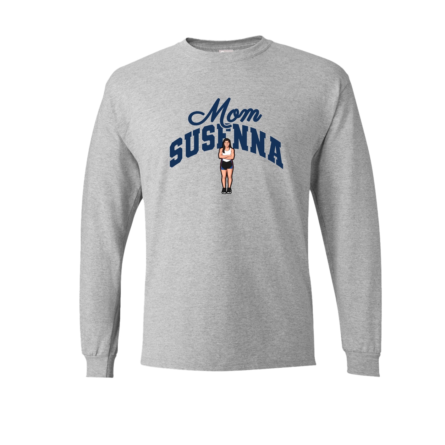 Long Sleeve Tee — Mothers Day Arch in Grey