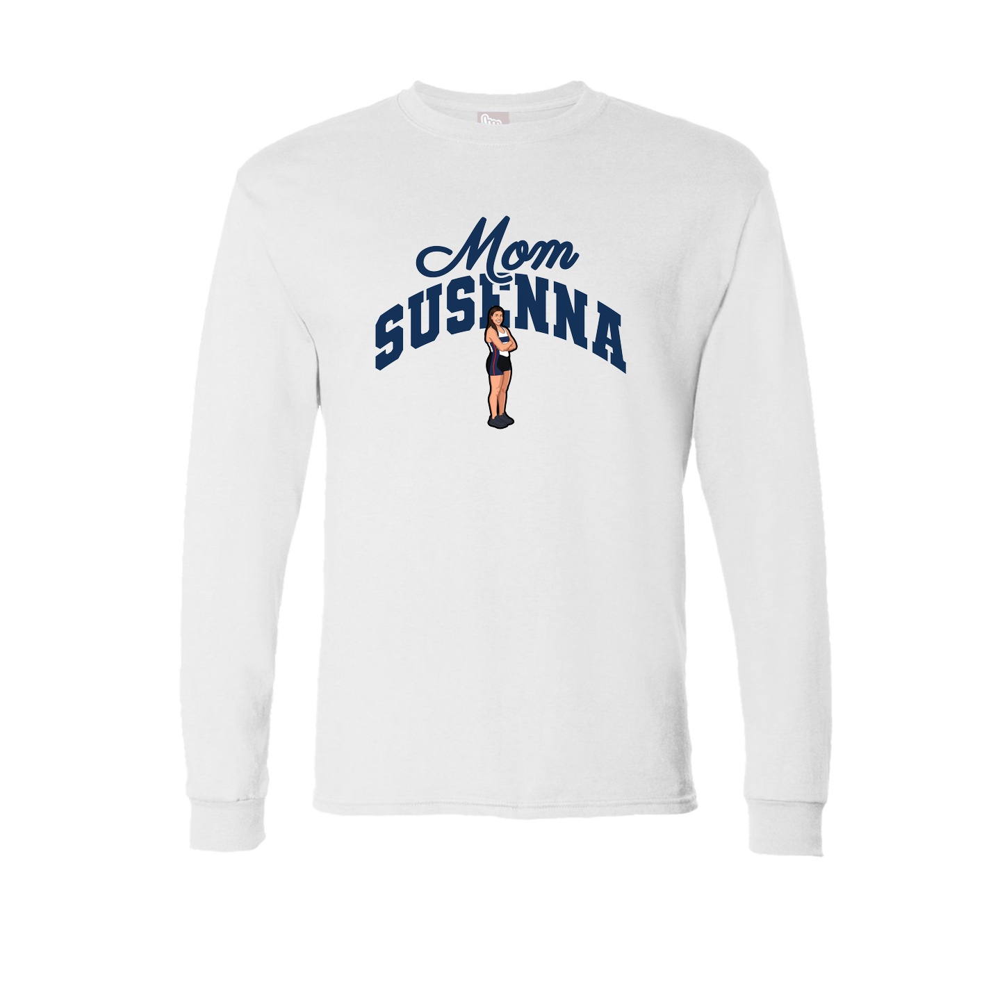 Long Sleeve Tee — Mothers Day Arch in White