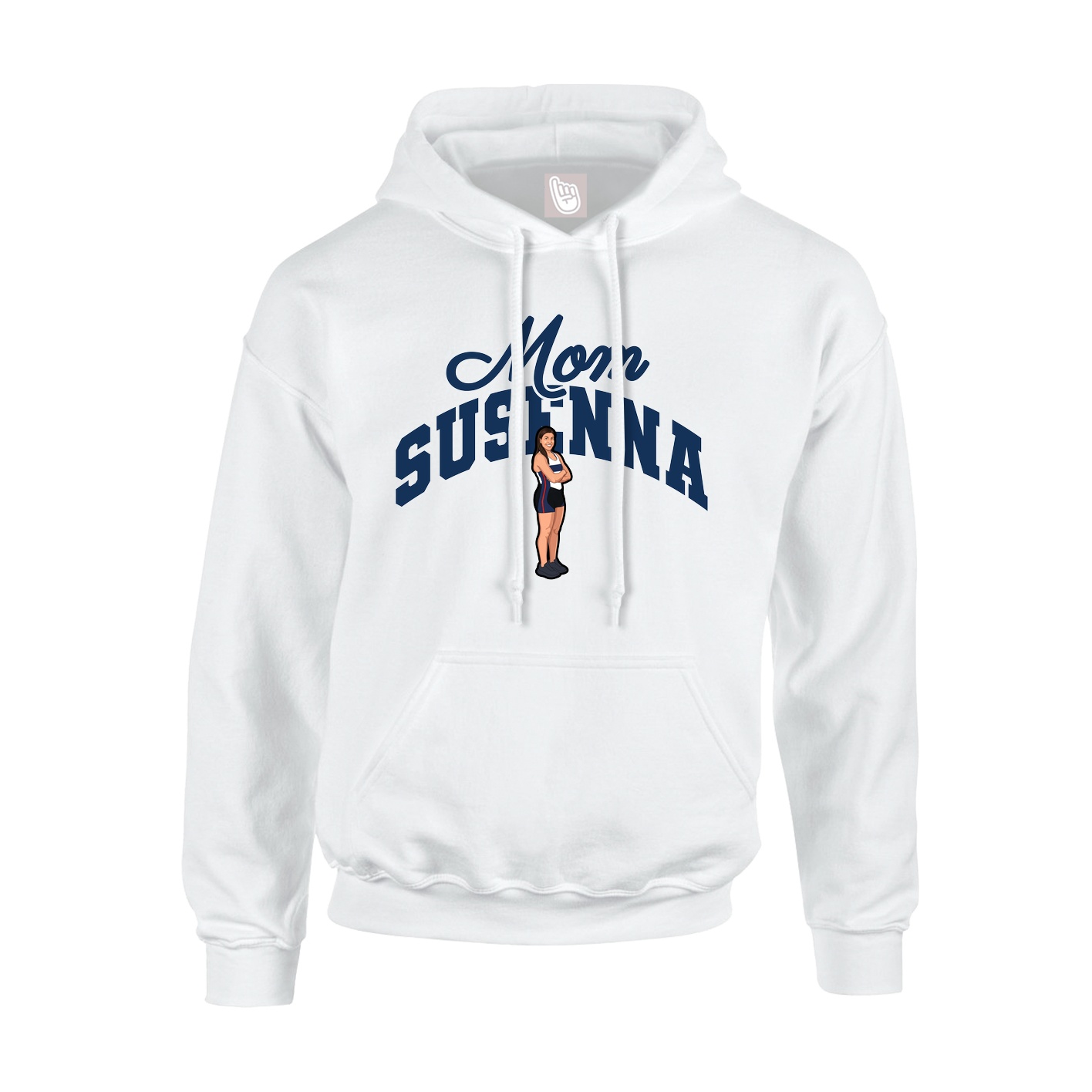 Youth Hoodie — Mothers Day Arch in White