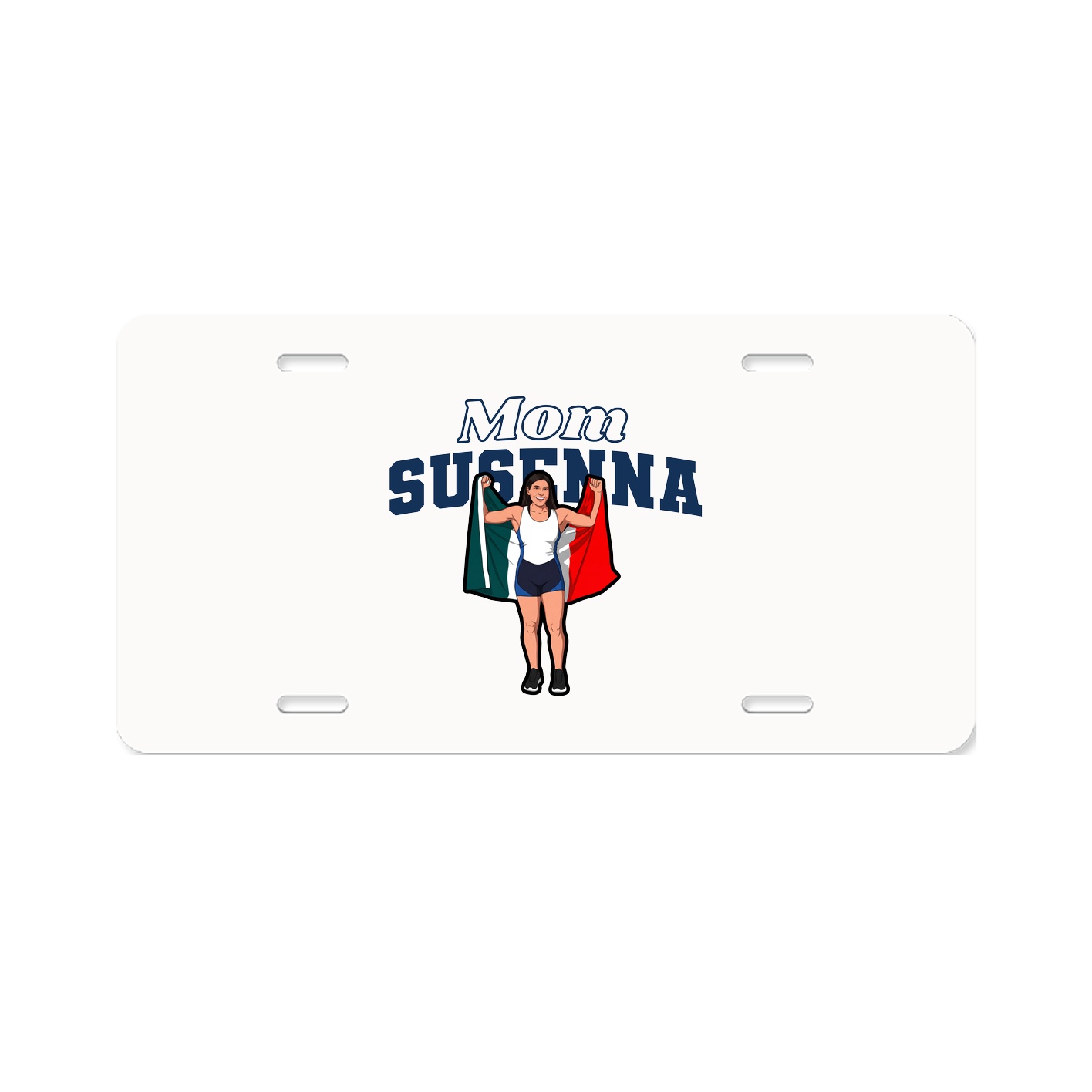 License Plate — Mothers Day Block in Classic