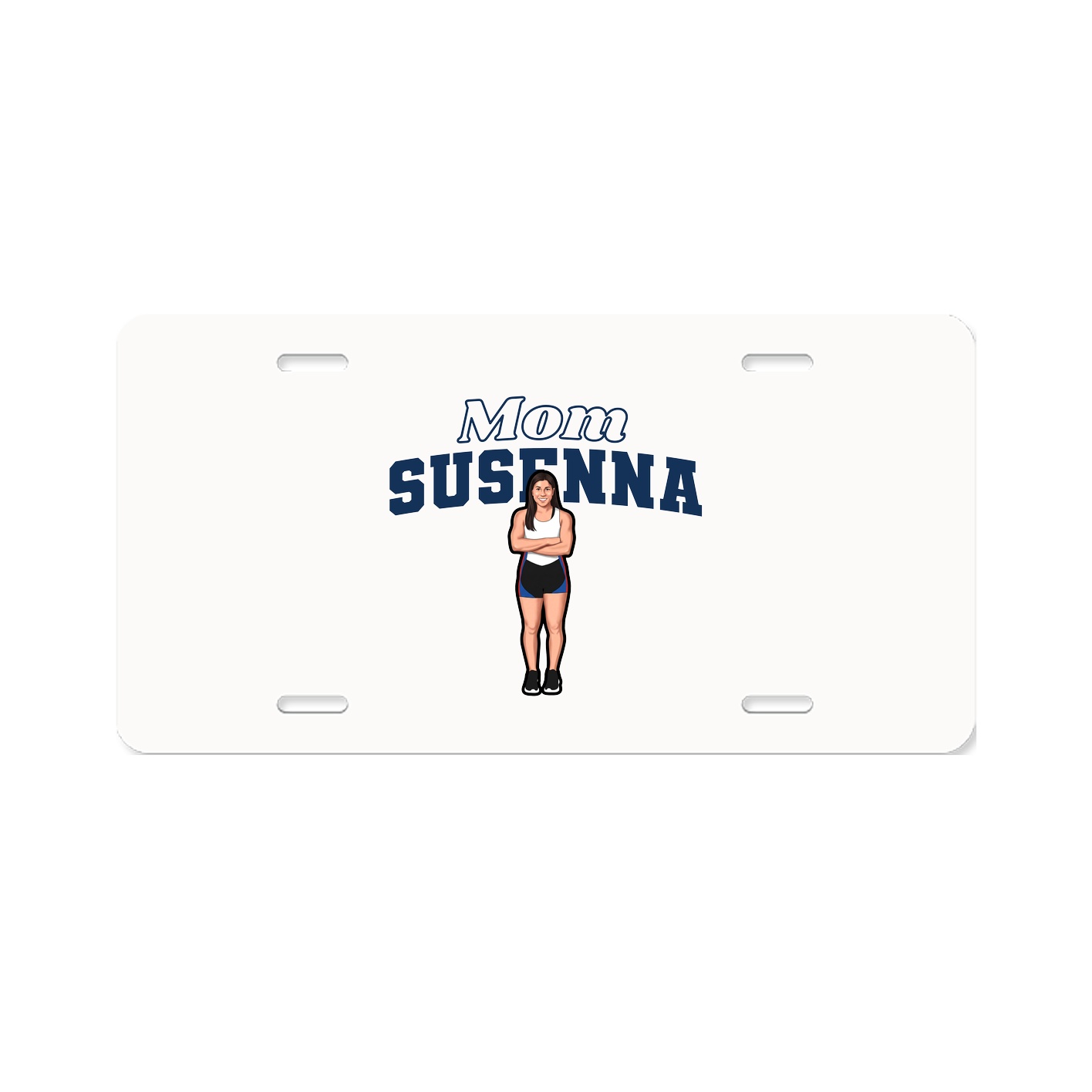 License Plate — Mothers Day Block in Classic