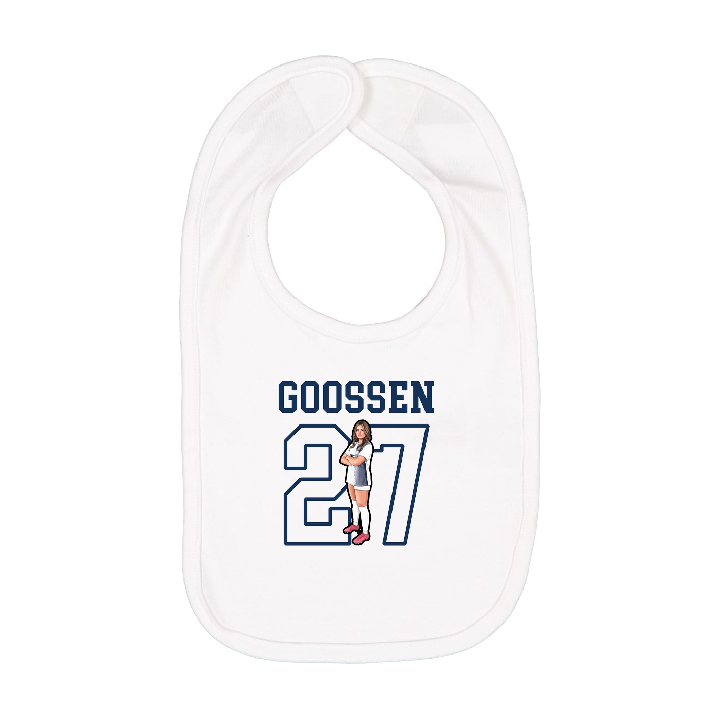 Infant Bib — Shirsey in White