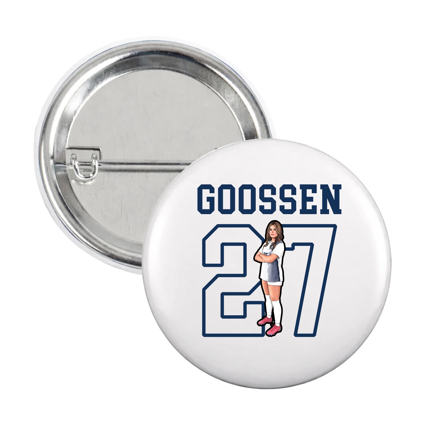 Game Day Button — Shirsey in White