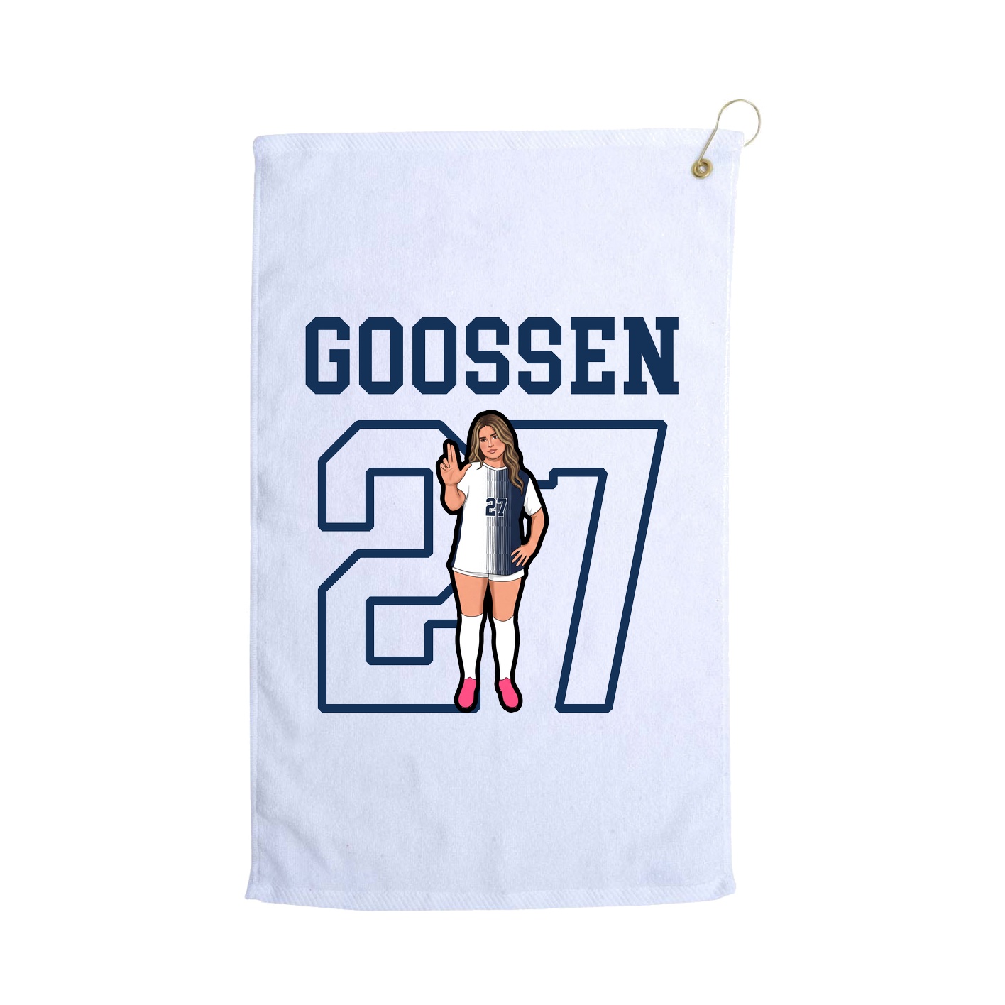 Golf Towel — Shirsey in White