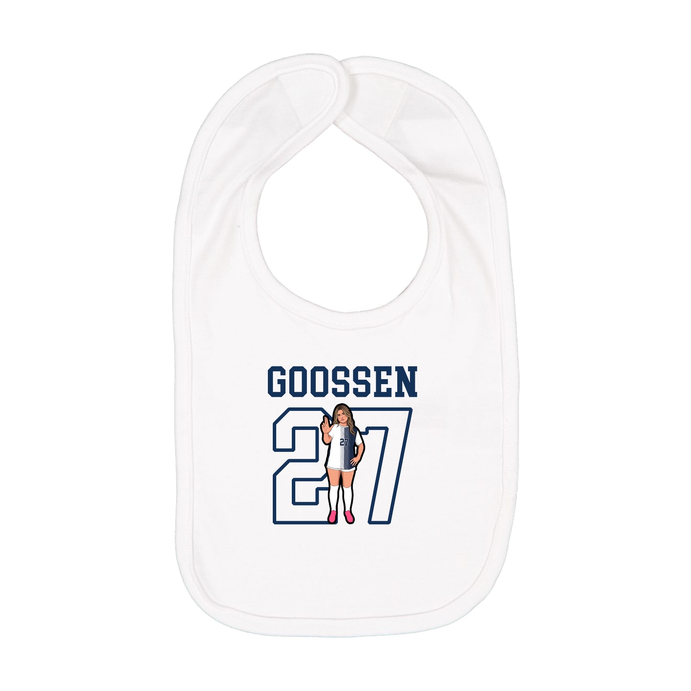 Infant Bib — Shirsey in White
