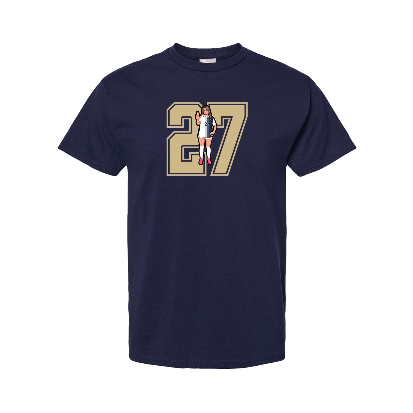 Tee — Number in Navy