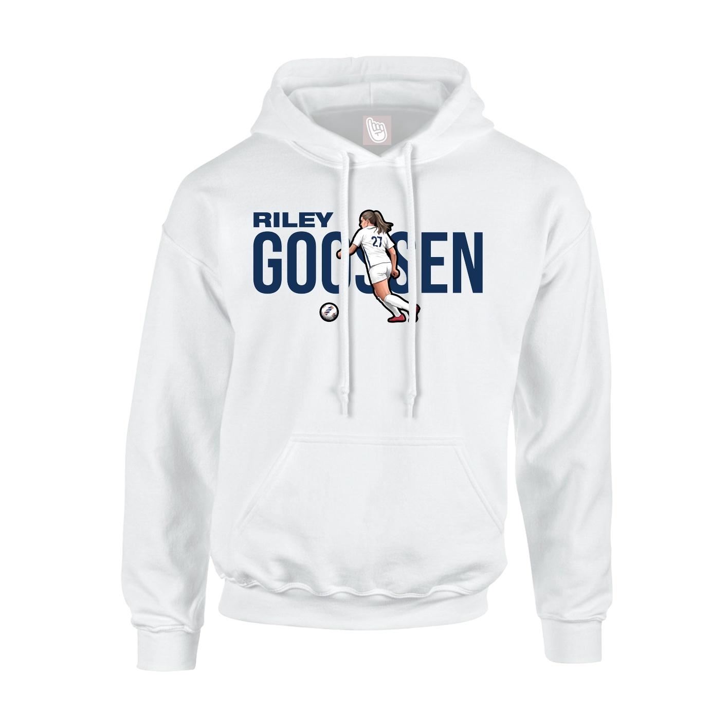 Hoodie — Player Name in White