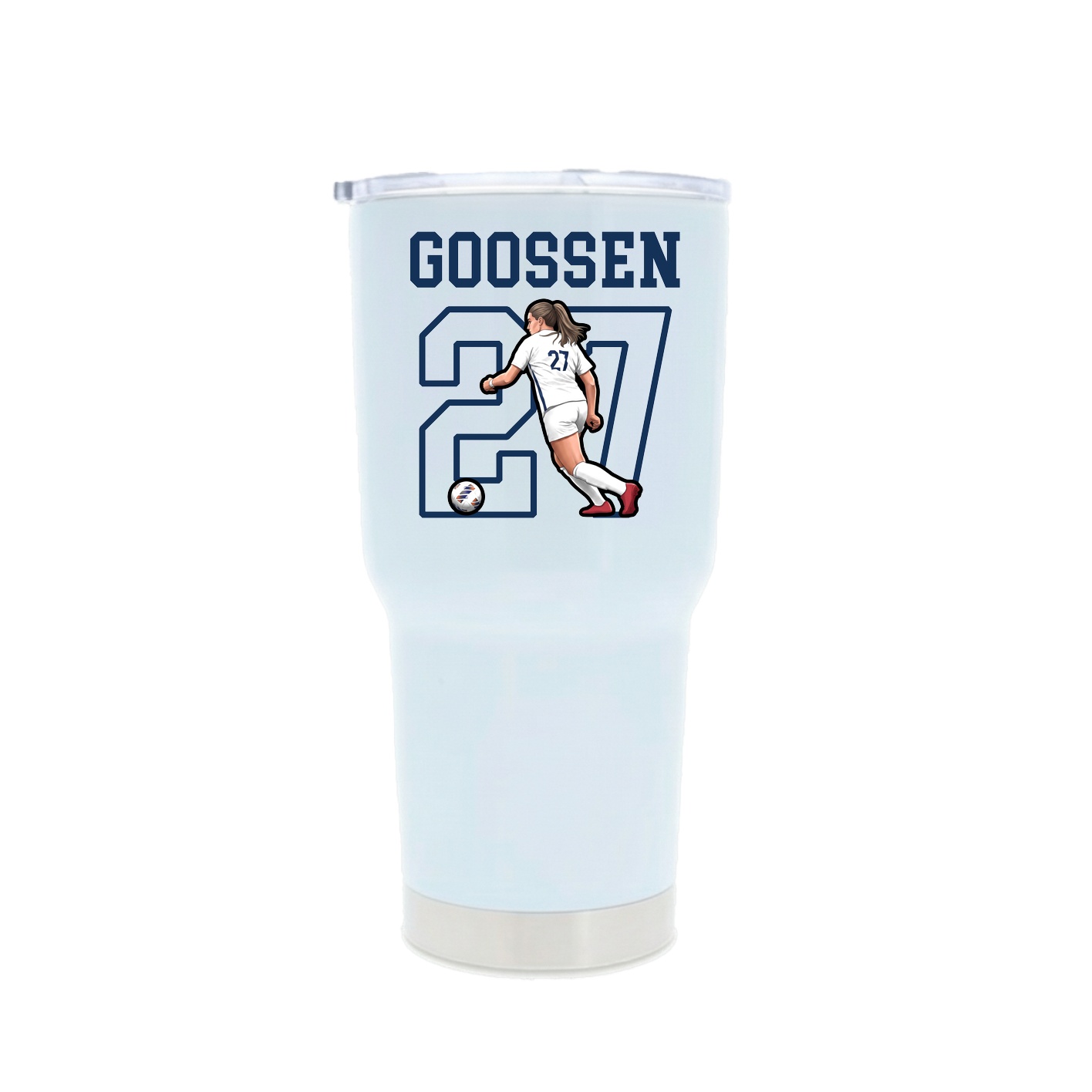30oz Stainless Steel Tumbler — Shirsey in White