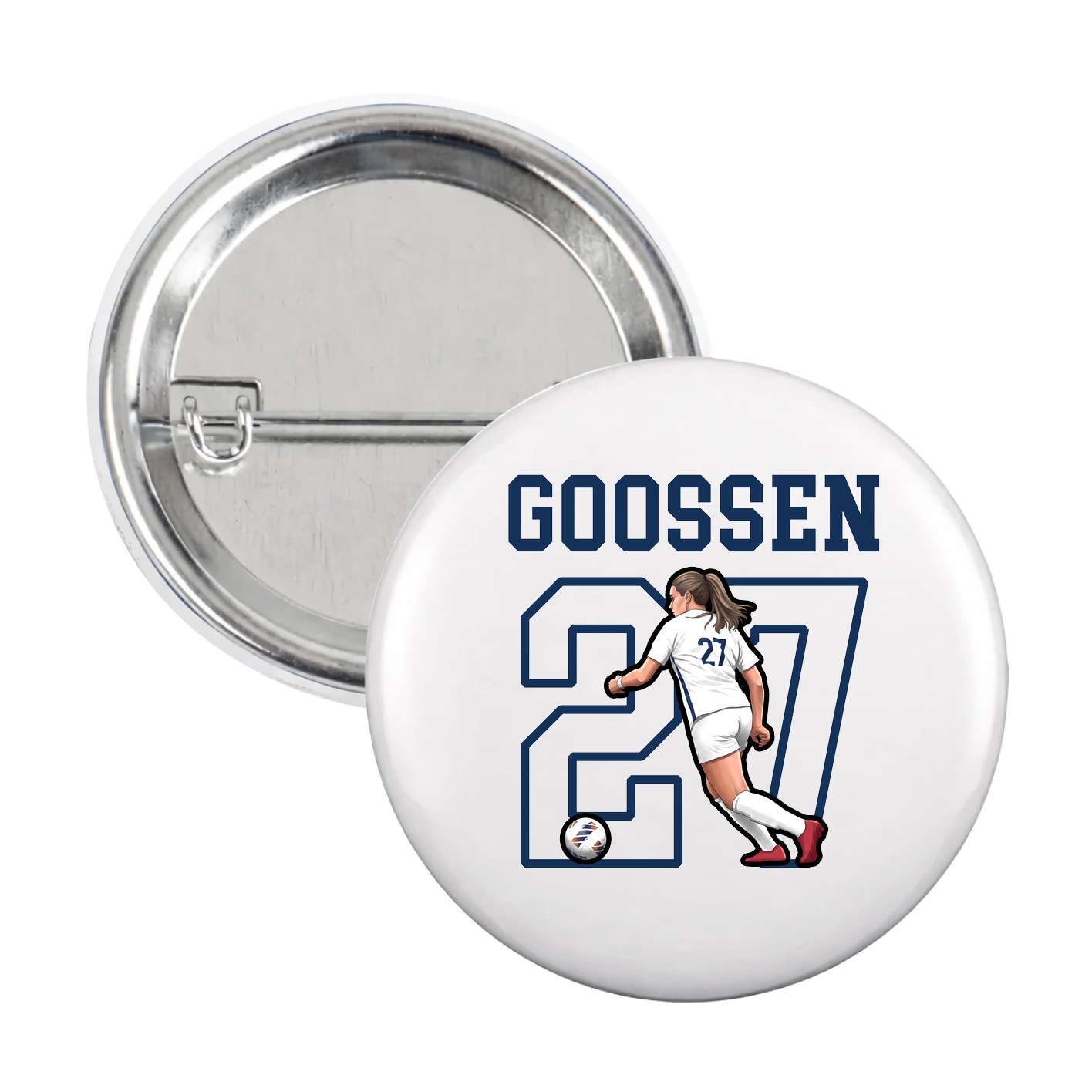 Game Day Button — Shirsey in White