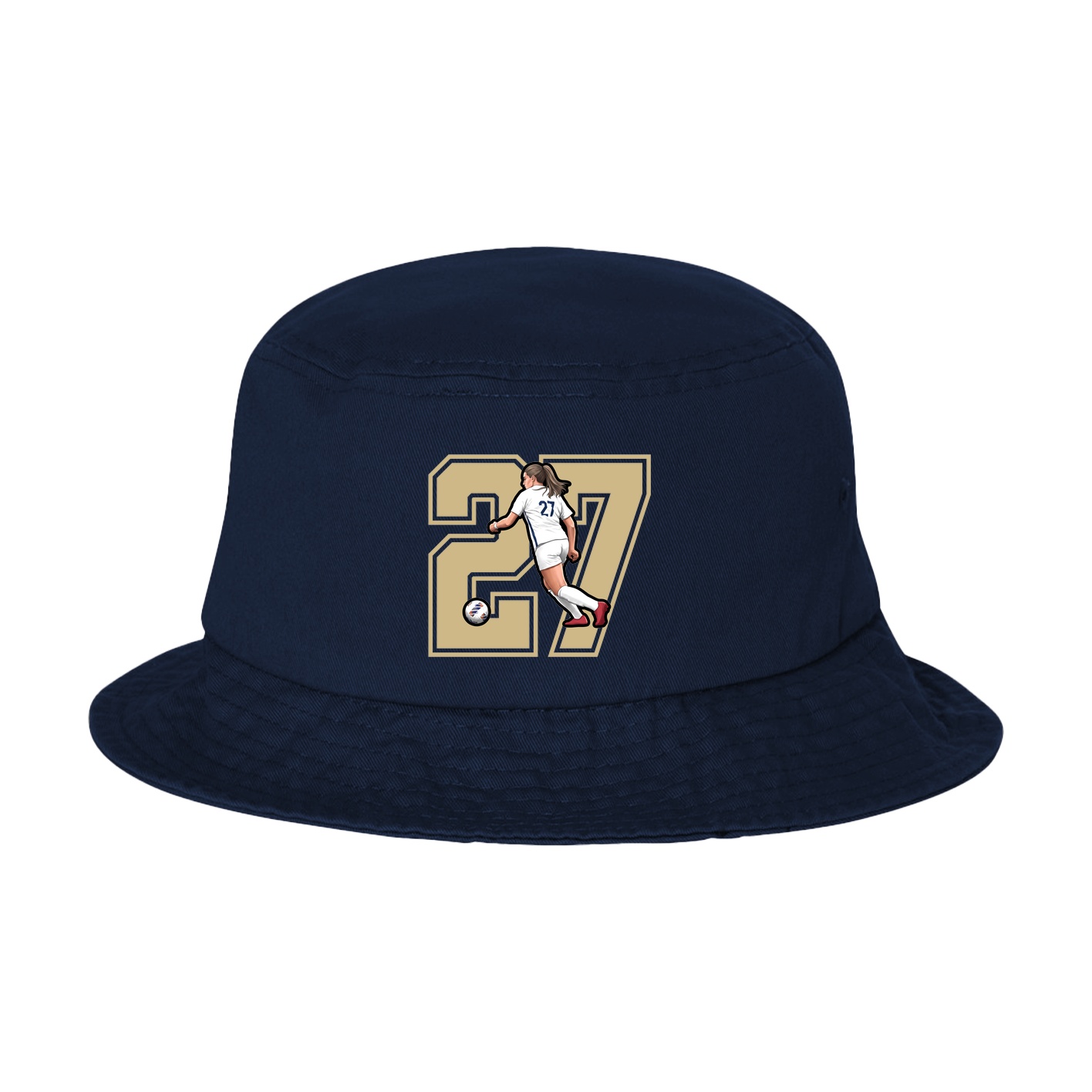 Bucket Cap — Number in Navy