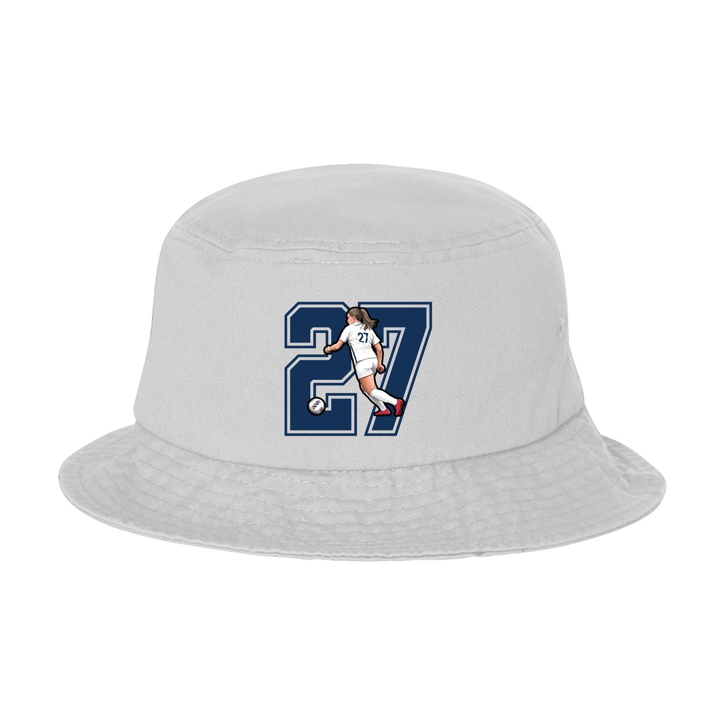 Bucket Cap — Number in White