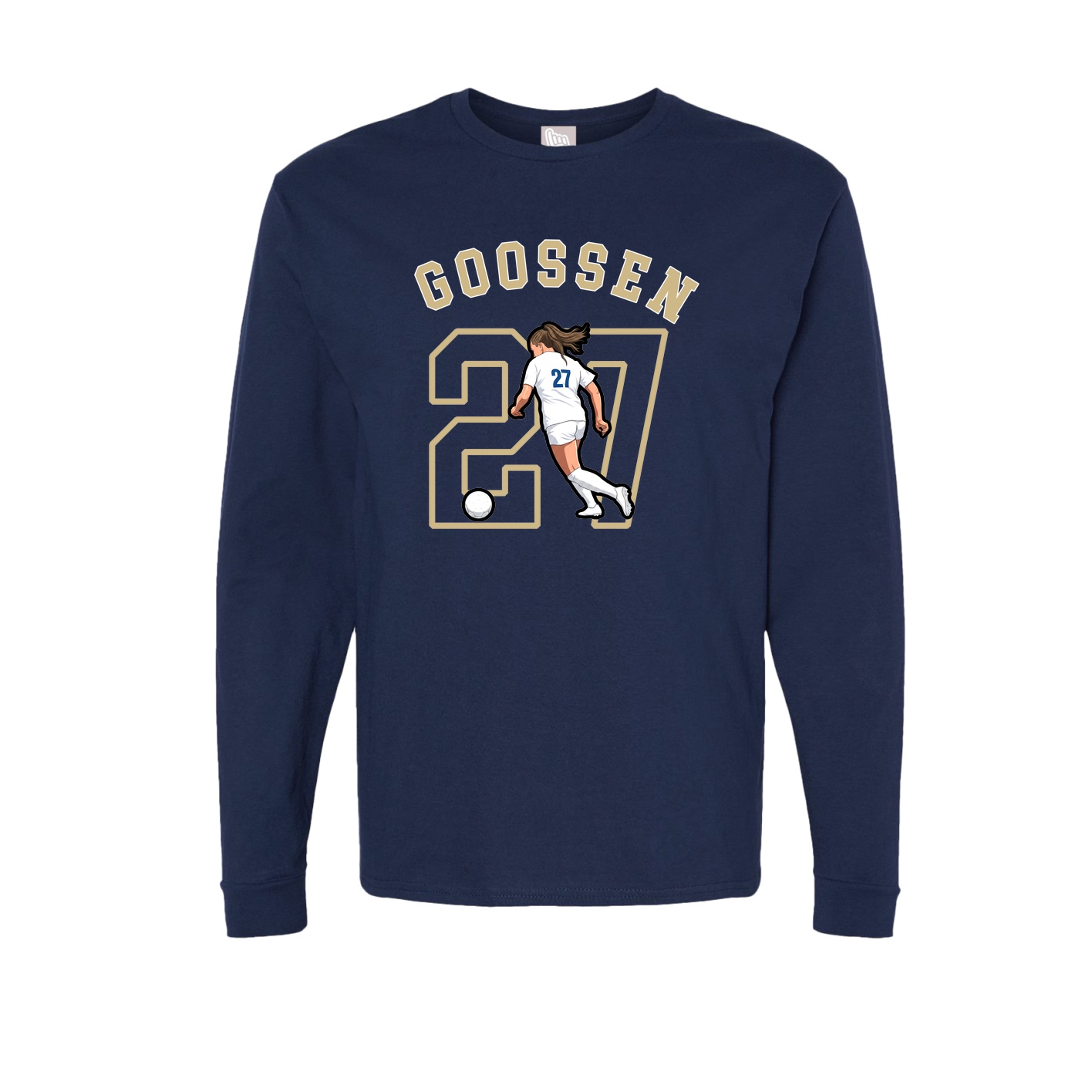 Long Sleeve Tee — Shirsey Arch in Navy