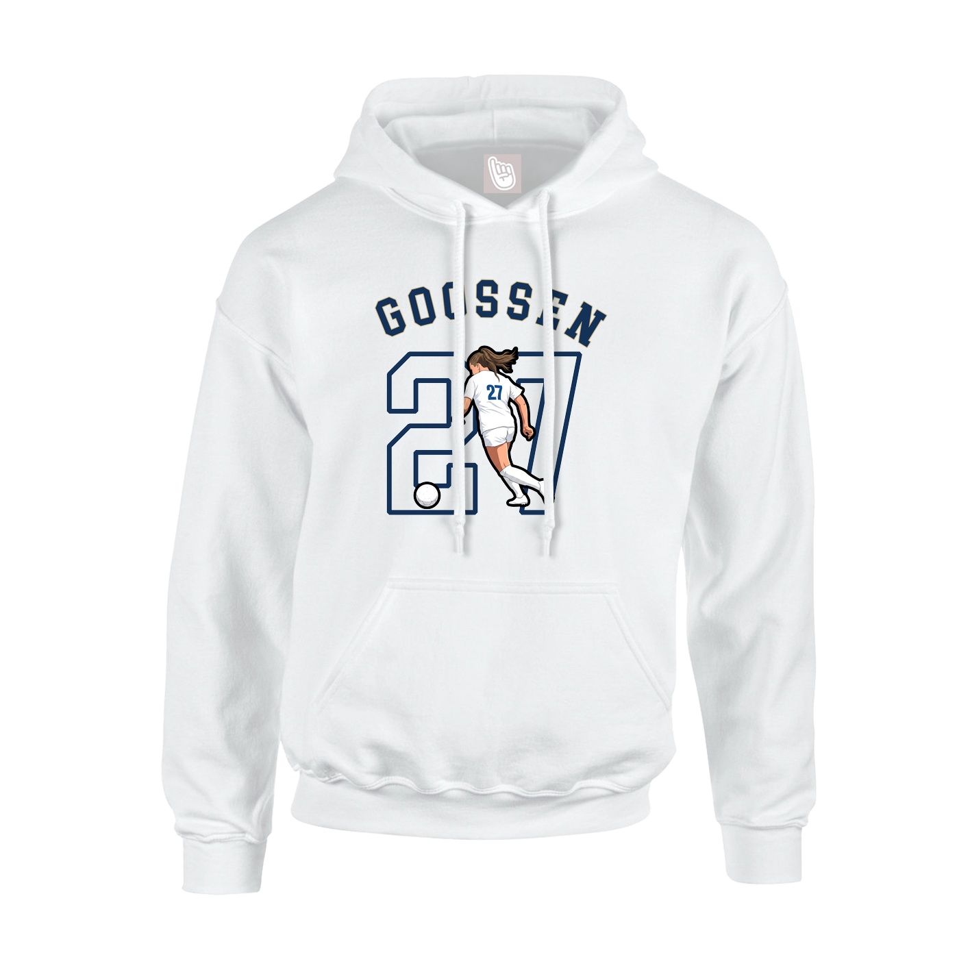 Youth Hoodie — Shirsey Arch in White