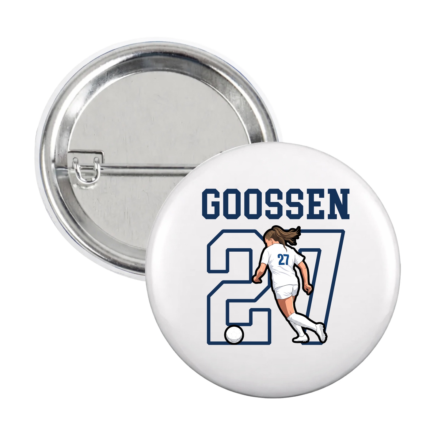Game Day Button — Shirsey in White