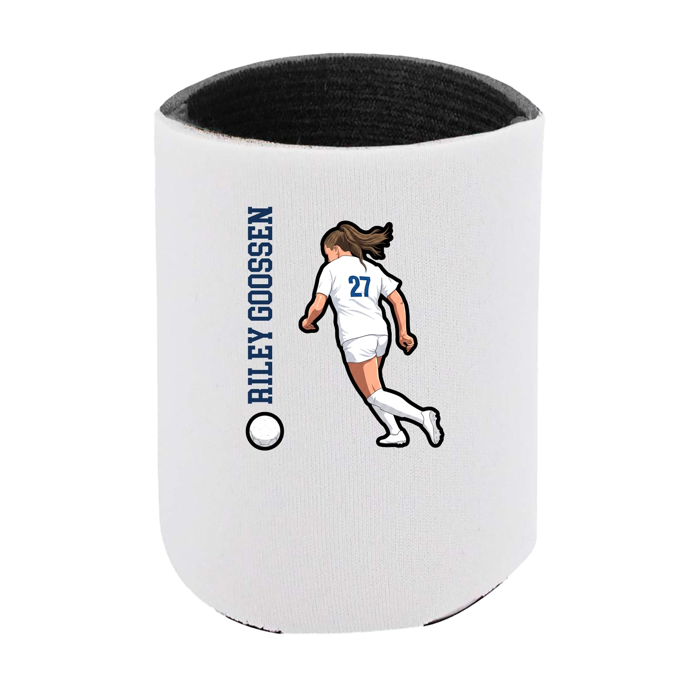 Can Holder — Name Vertical in White