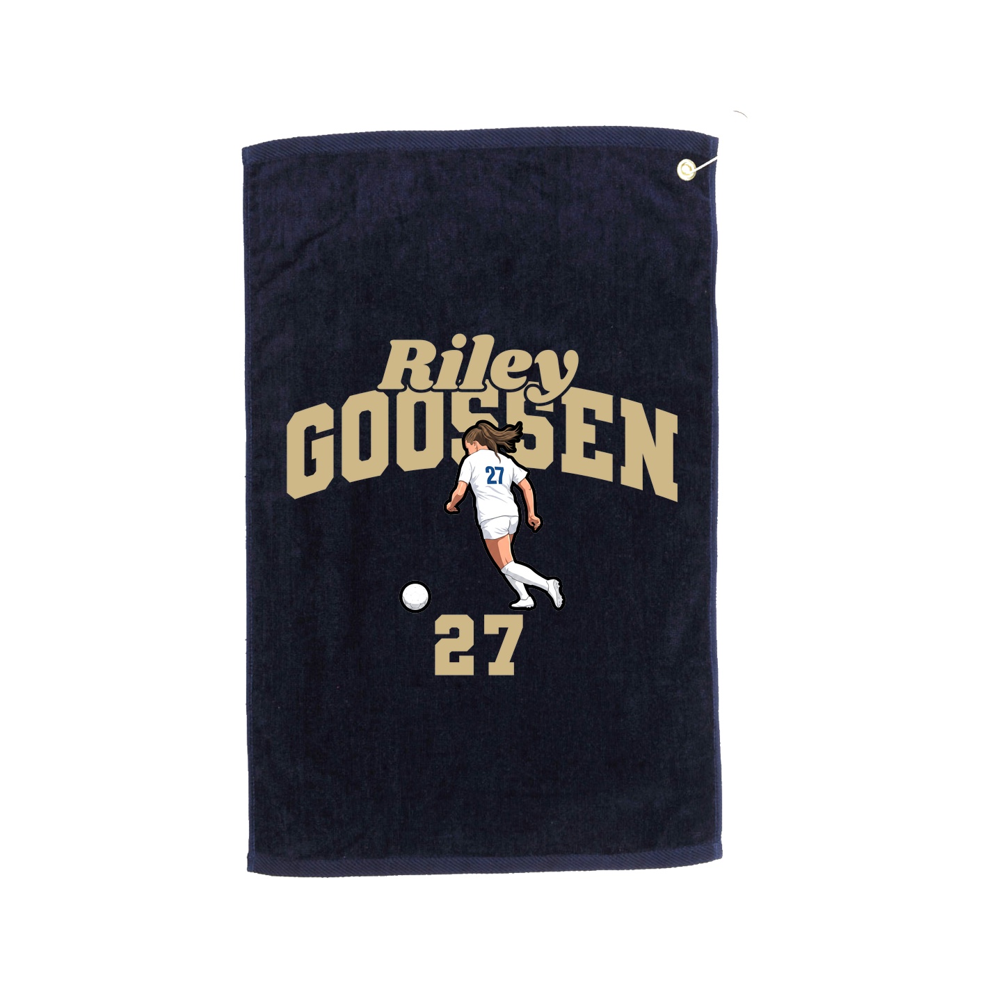 Golf Towel — Signature Arch in Navy