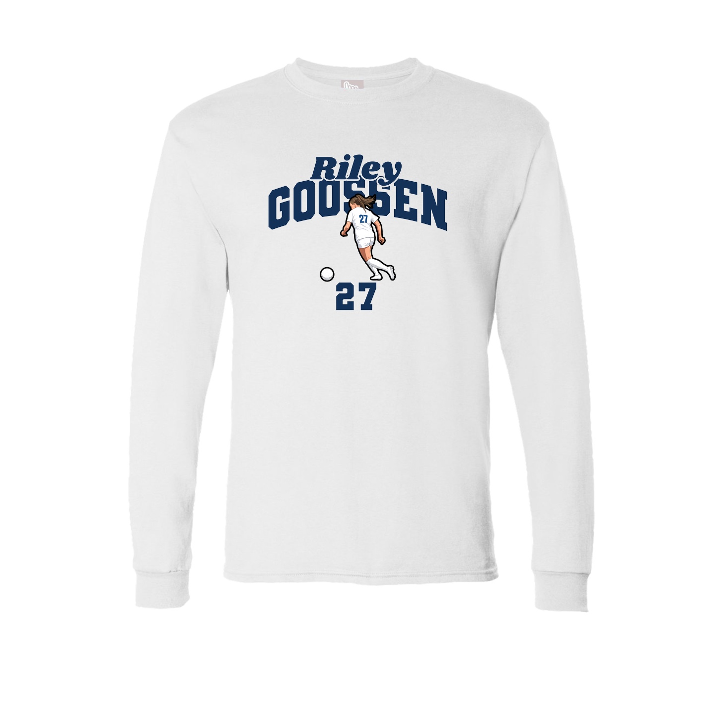 Long Sleeve Tee — Signature Arch in White