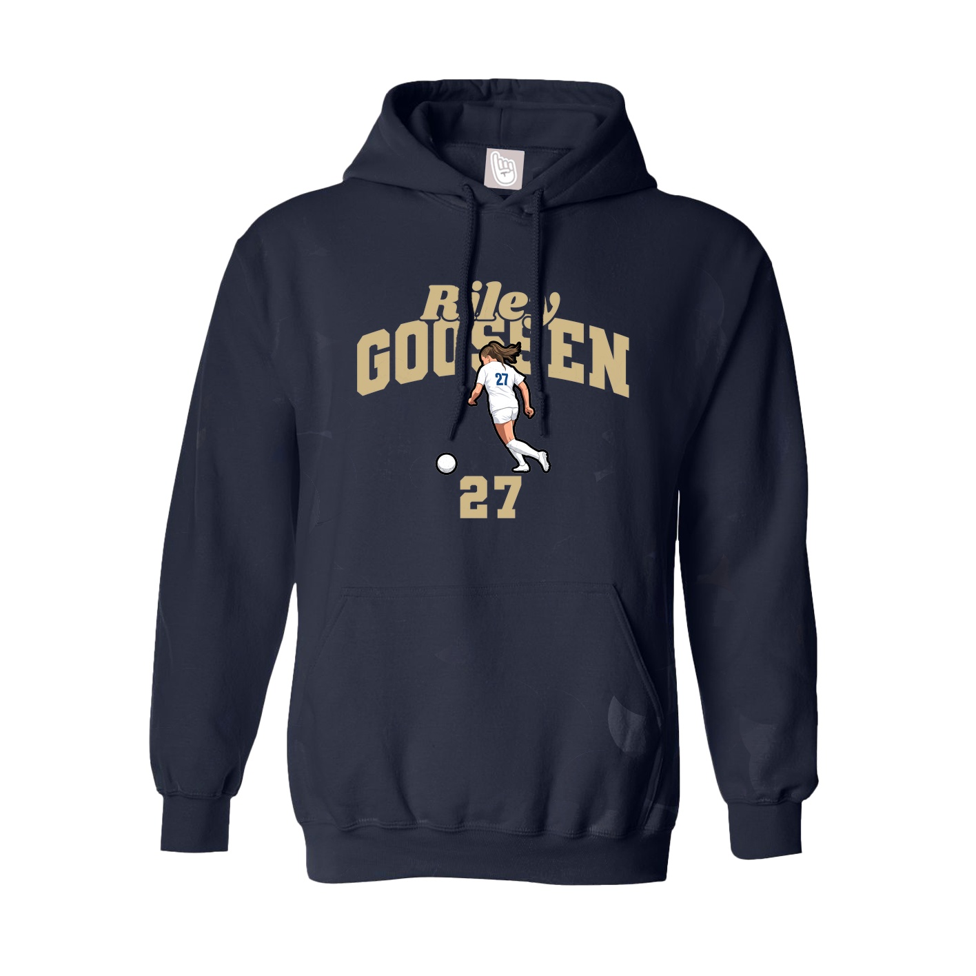 Hoodie — Signature Arch in Navy