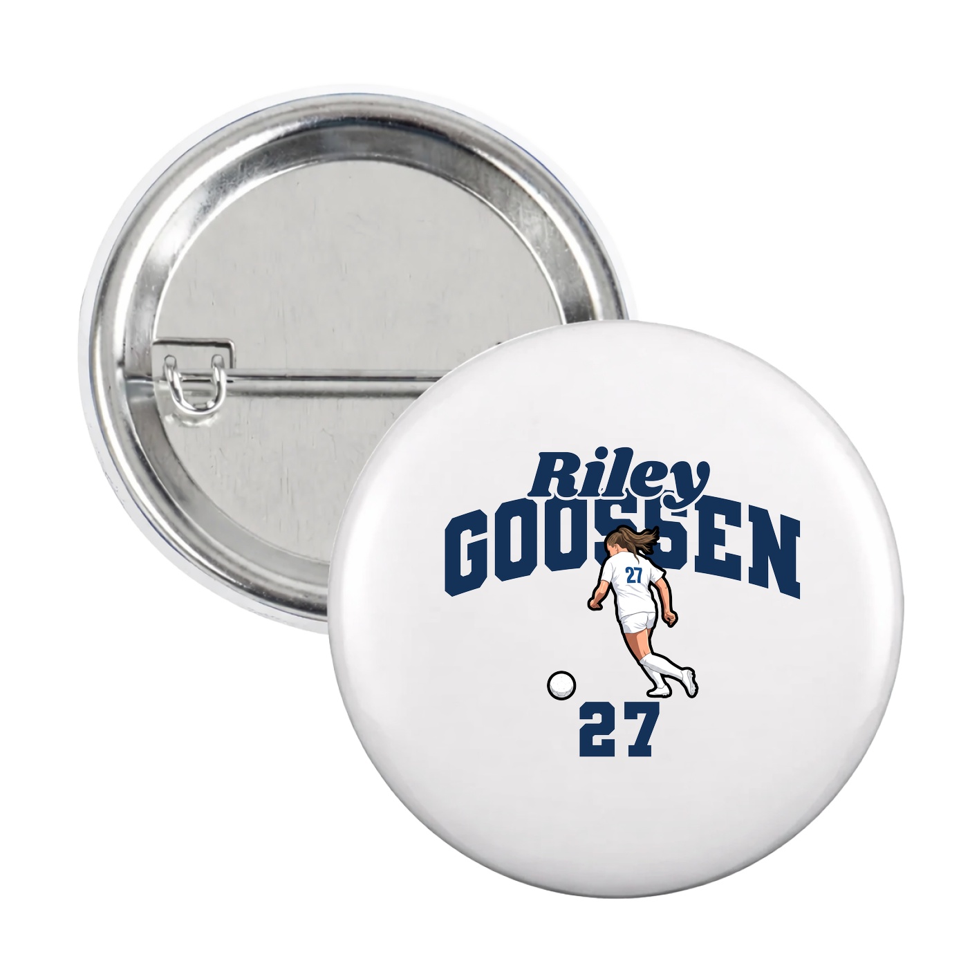 Game Day Button — Signature Arch in White