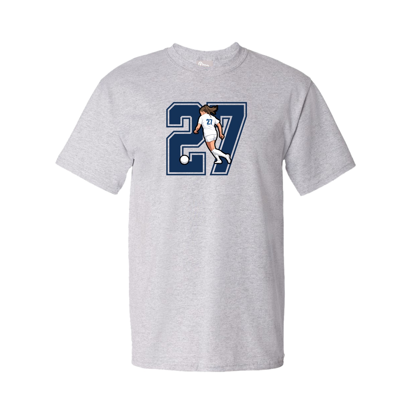 Youth Tee — Number in Grey