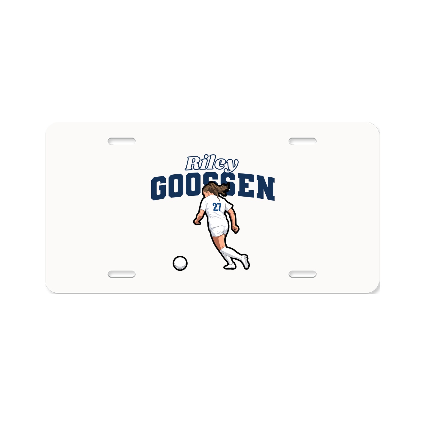 License Plate — Name Arch in Classic