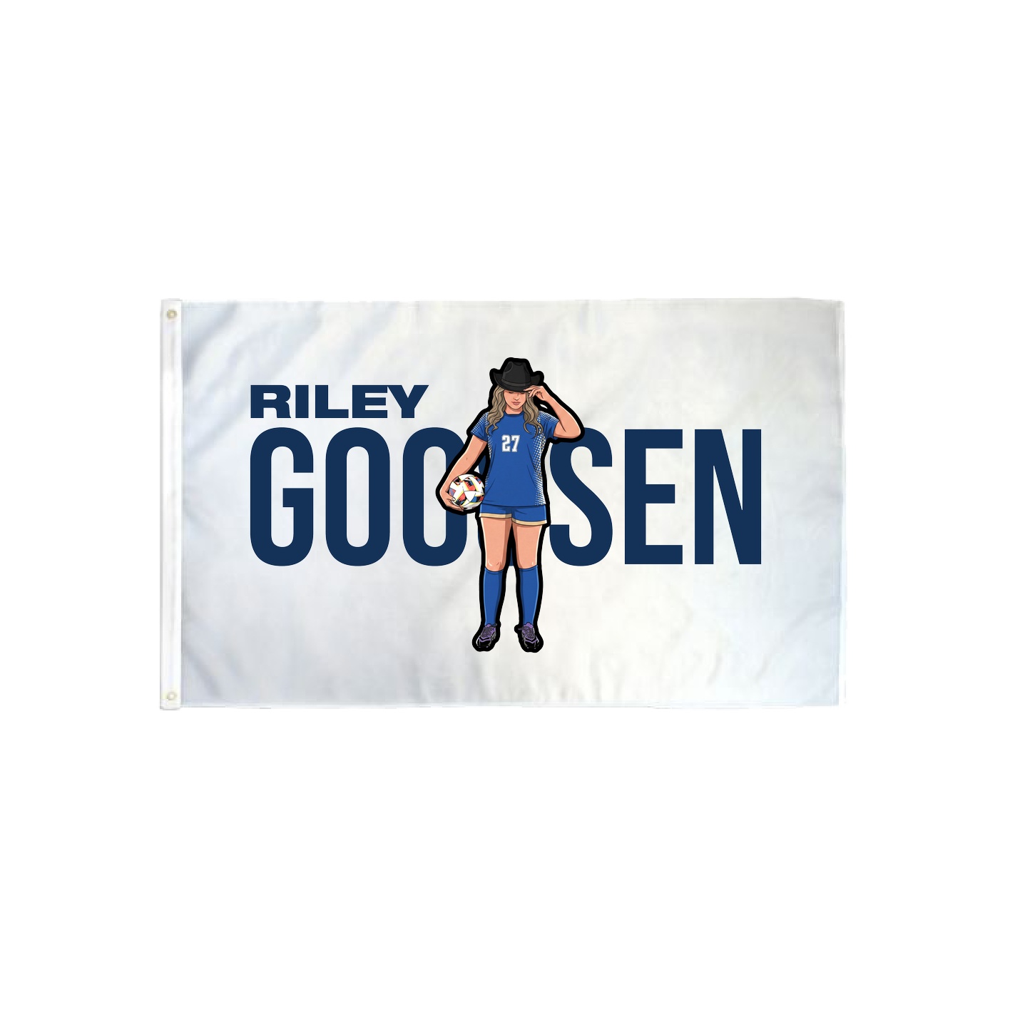 3x5 Flag — Player Name in Classic