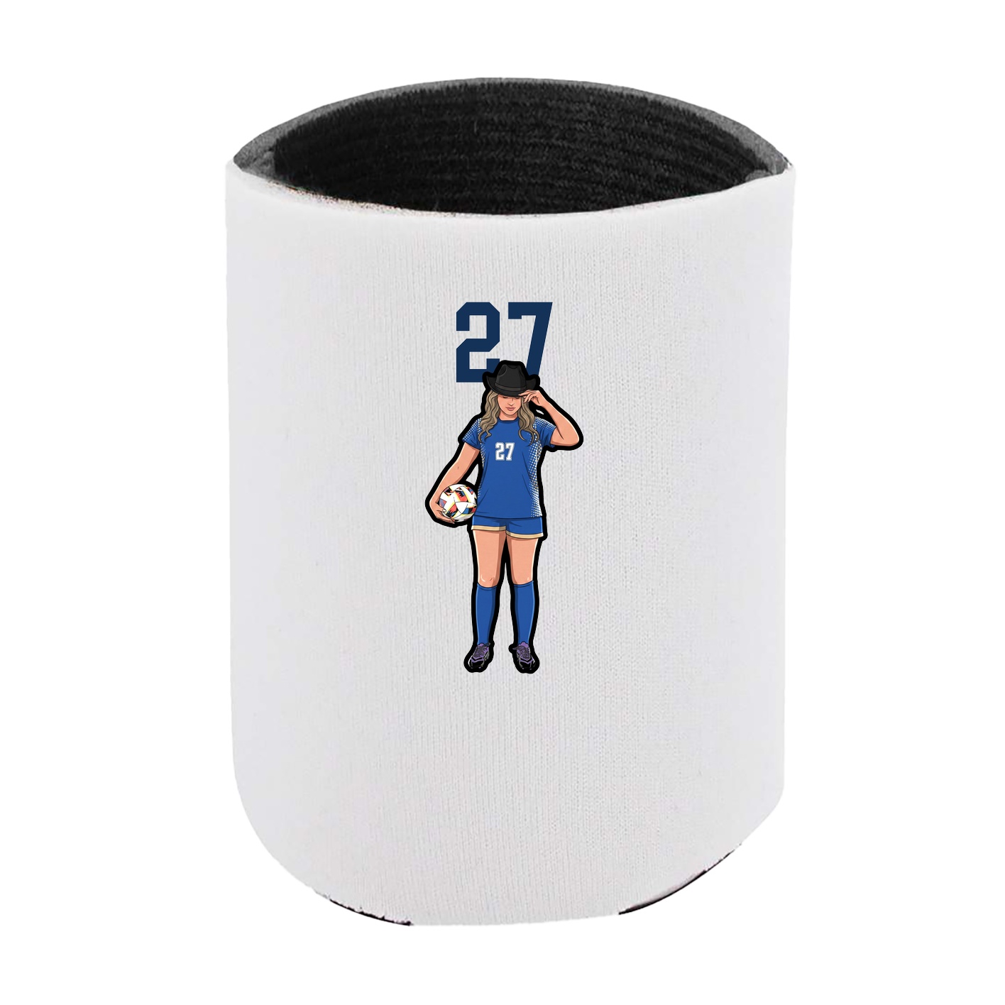 Can Holder — Number Top in White
