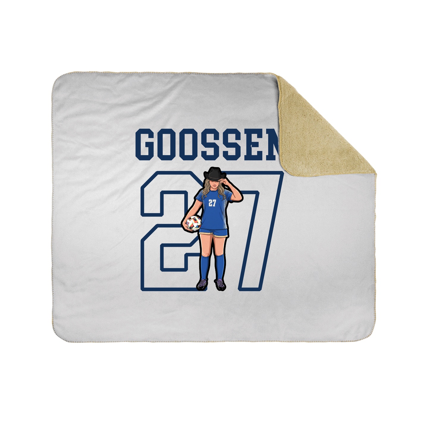 Throw Blanket — Shirsey in White