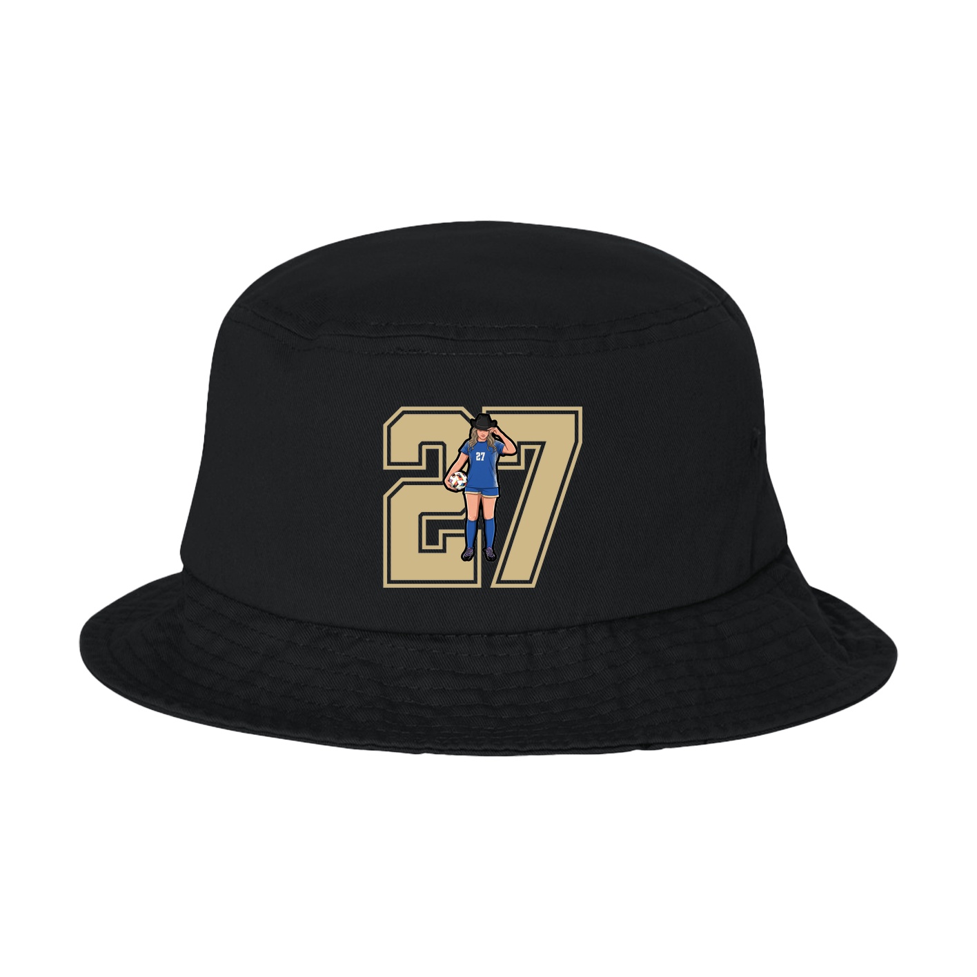 Bucket Cap — Number in Black