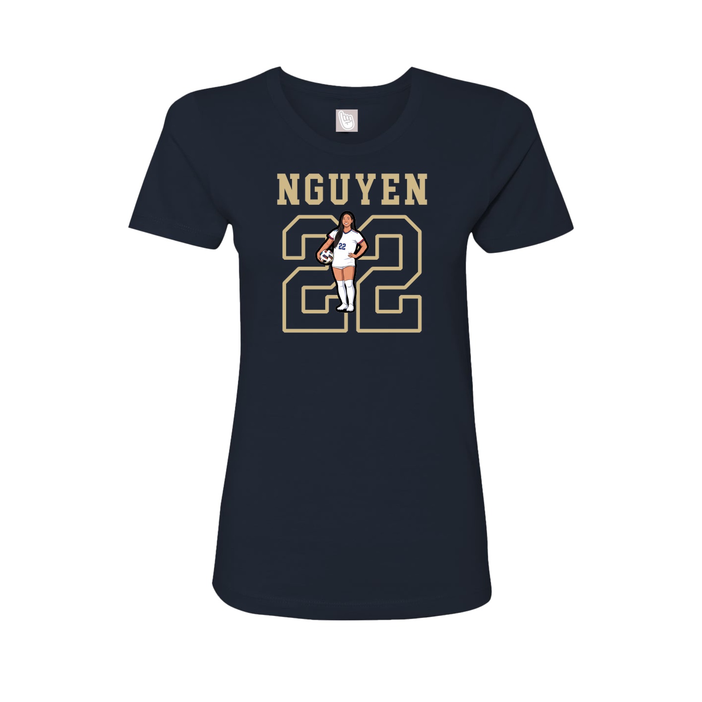 Fitted Women's Tee — Shirsey in Navy