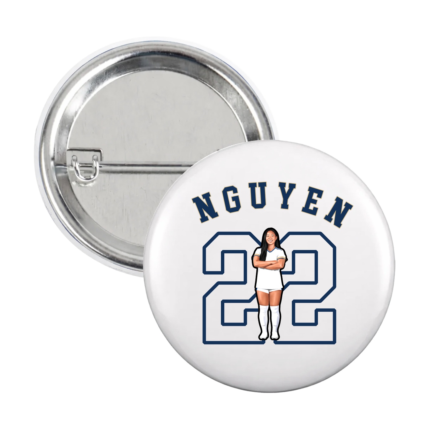 Game Day Button — Shirsey Arch in White