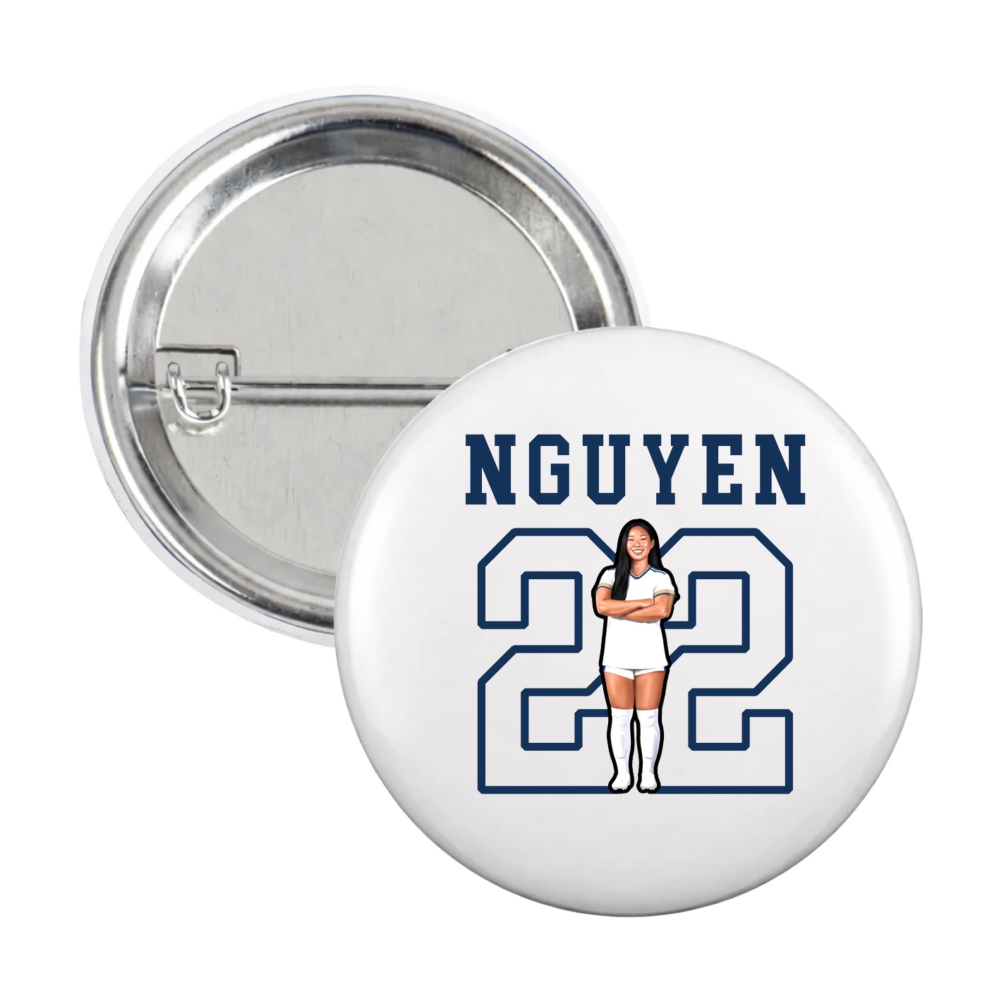 Game Day Button — Shirsey in White