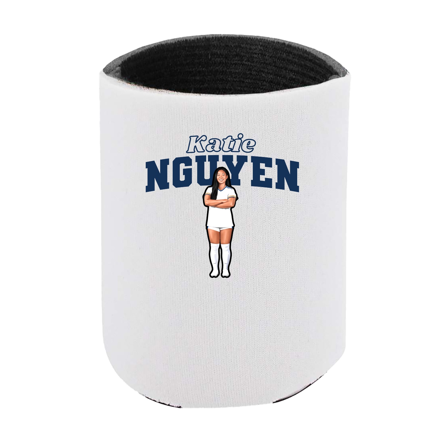 Can Holder — Name Arch in White
