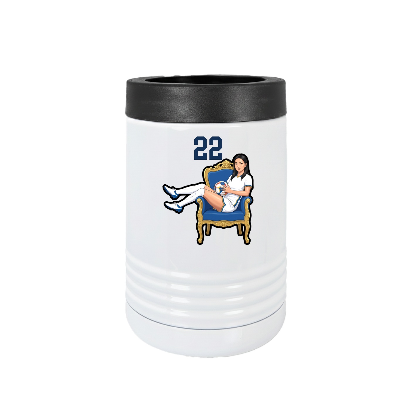 Beverage Holder — Number Top in White