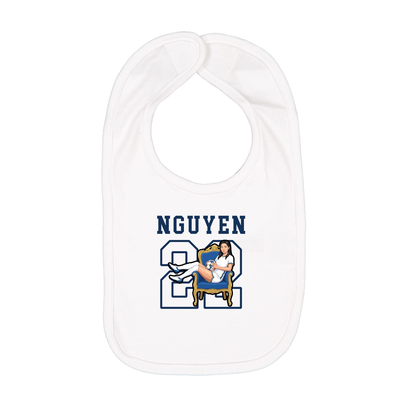 Infant Bib — Shirsey in White